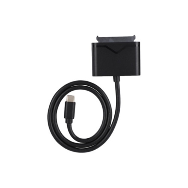 Adaptor cablu de date mecanic HDD/SSD, conectivitate Type-C, extensie SATA