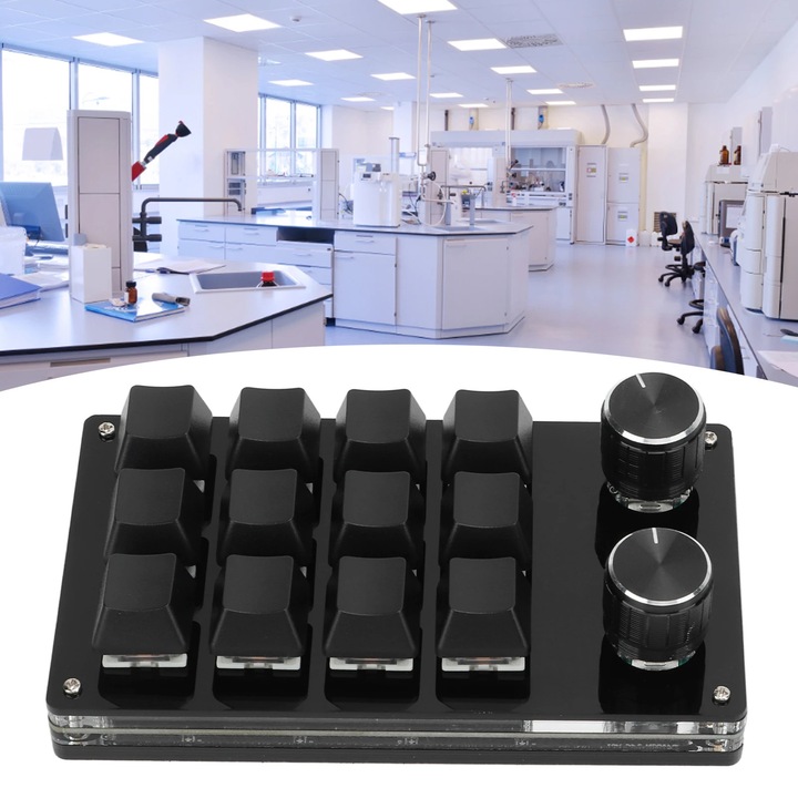 Tastatura mecanica pentru gaming cu o mana, 12 taste programabile, set