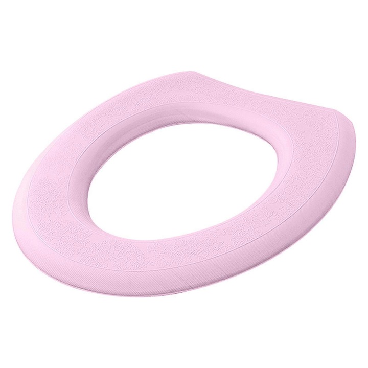 Captuseala pentru capac de toaleta O, roz, 41x38cm, set 1 bucata