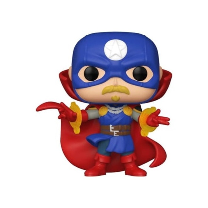 Funko Pop! Marvel Infinity Warps Soldier Supreme figura, 858-as modell, különleges kiadás, sötétben világító