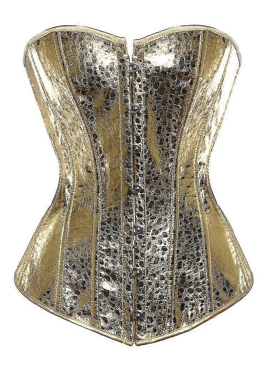 Arany és ezüst gótikus Steampunk fűző, vintage stílusú, nőknek