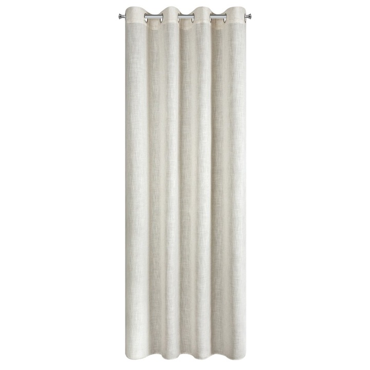 Draperie ELINA inele 140 x 250 crem Eurofirany