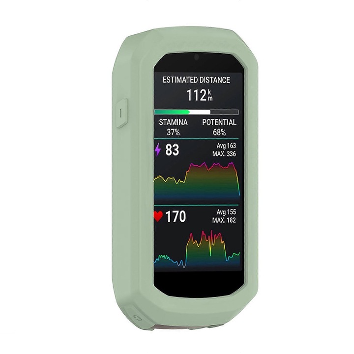 Силиконов защитен калъф за Garmin Edge 1050, червен, размери 21x65x121mm, комплект