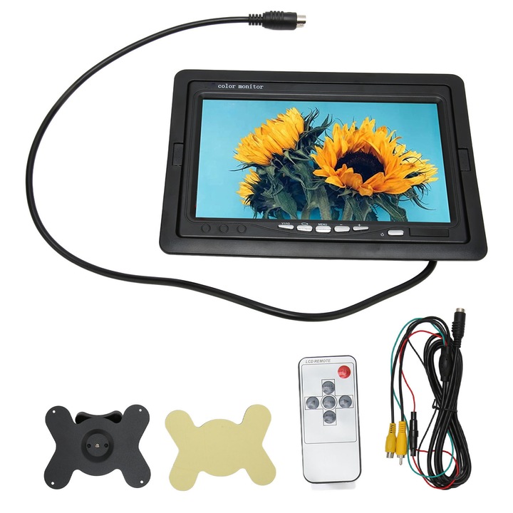 Монитор за камера за задно виждане 7 инча TFT LCD цветен