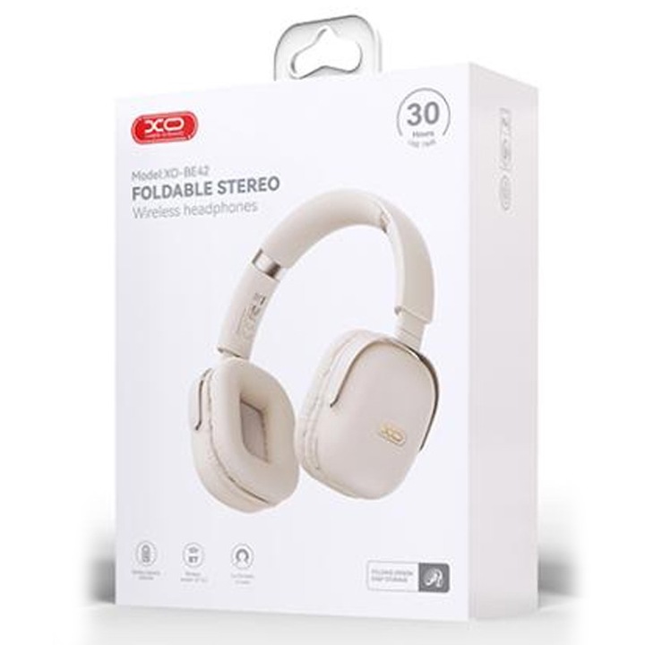 Casti Wireless XO (BE42), On Ear, BT 5.3, 300mAh, BÉZS