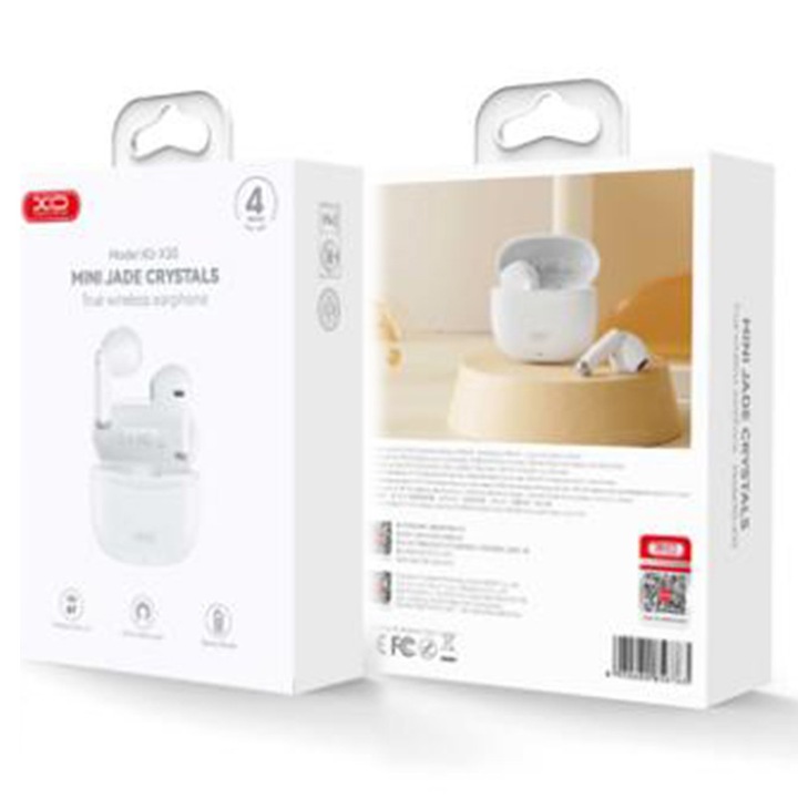 Vezeték nélküli fülhallgató XO (X33), Ear Buds, BT 5.3, 250mAh, FEHÉR