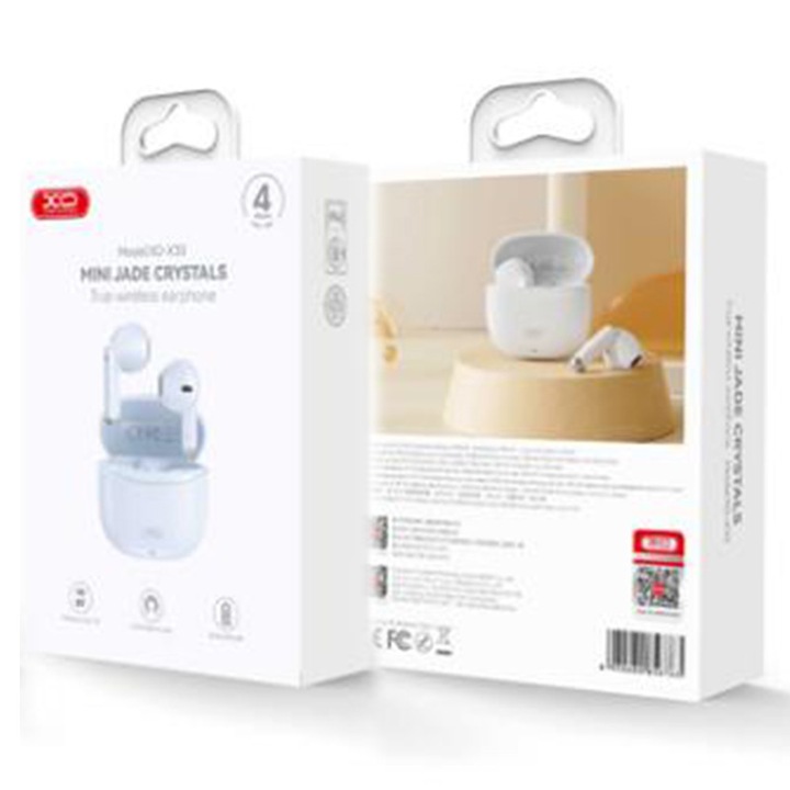 Vezeték nélküli fülhallgató XO (X33), Ear Buds, BT 5.3, 250mAh, kék