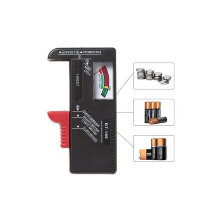 Tester analog de baterii pentru AA/AAA CD 9V/1.5V