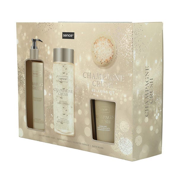 Set cadou Sence – Champagne Crush Relaxing Kit, aroma rafinata de