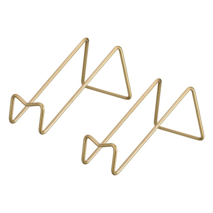 Italtartók, 2 darabos készlet, 7 hüvelykes, rozsdamentes acél, konyhába, bárba, étkezőbe, arany