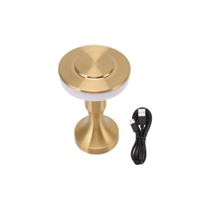 Veioza LED portabila cu senzor tactil, 3 temperaturi de culoare, reincarcabila, pentru living si dormitor