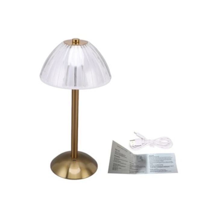 Veioza industriala LED reincarcabila USB, dimmer continuu, pentru living, bar, cafenea