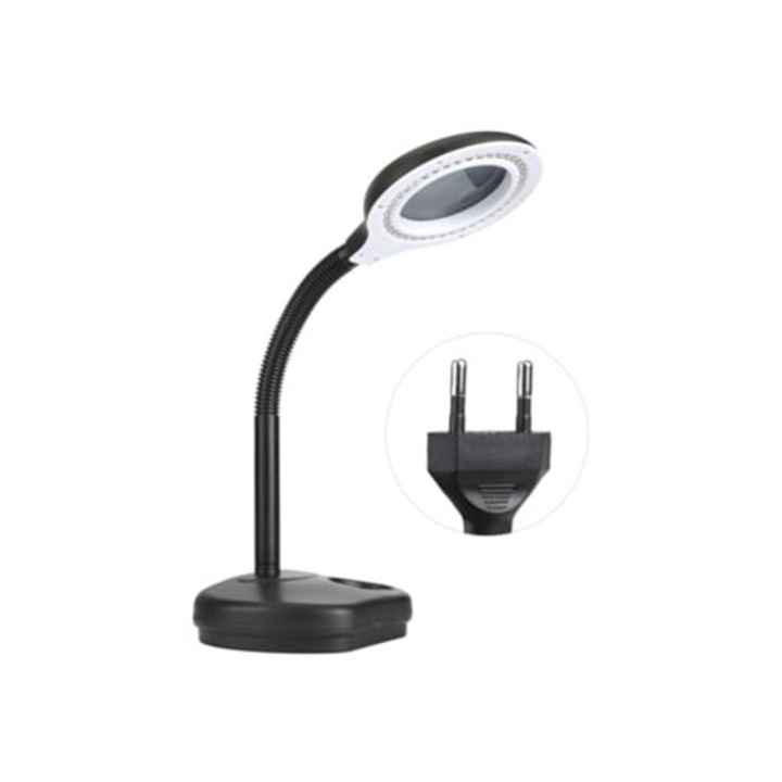 Lupa LED cu brat flexibil pentru citit si birou