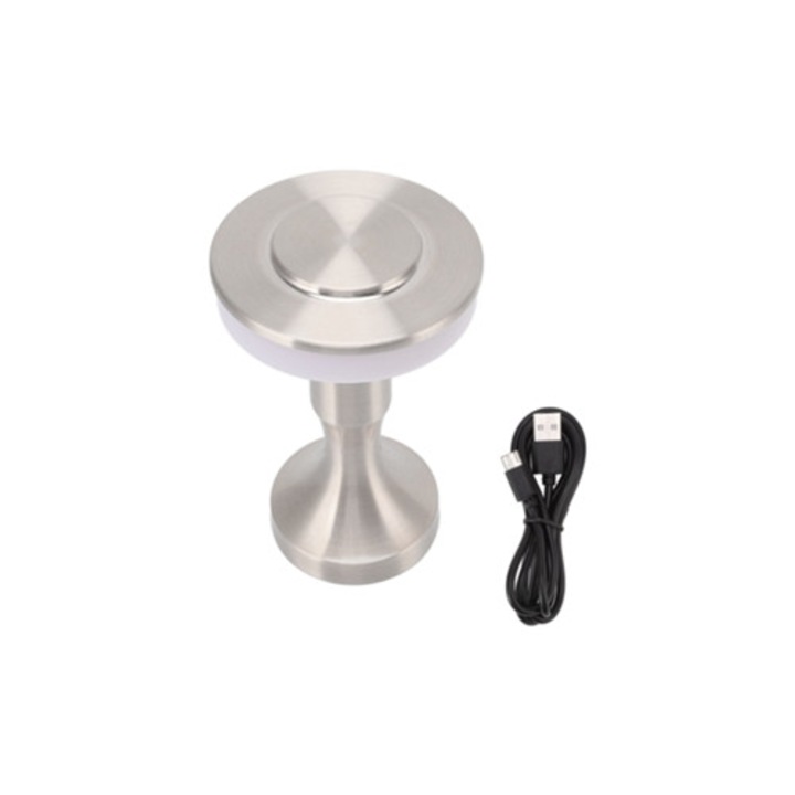 Veioza LED portabila cu senzor tactil, 3 temperaturi de culoare, reincarcabila, pentru dormitor si living