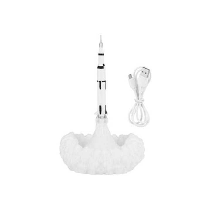 Veioza 3D racheta spatiala, lampa LED USB, decor camera copii, 110-220V