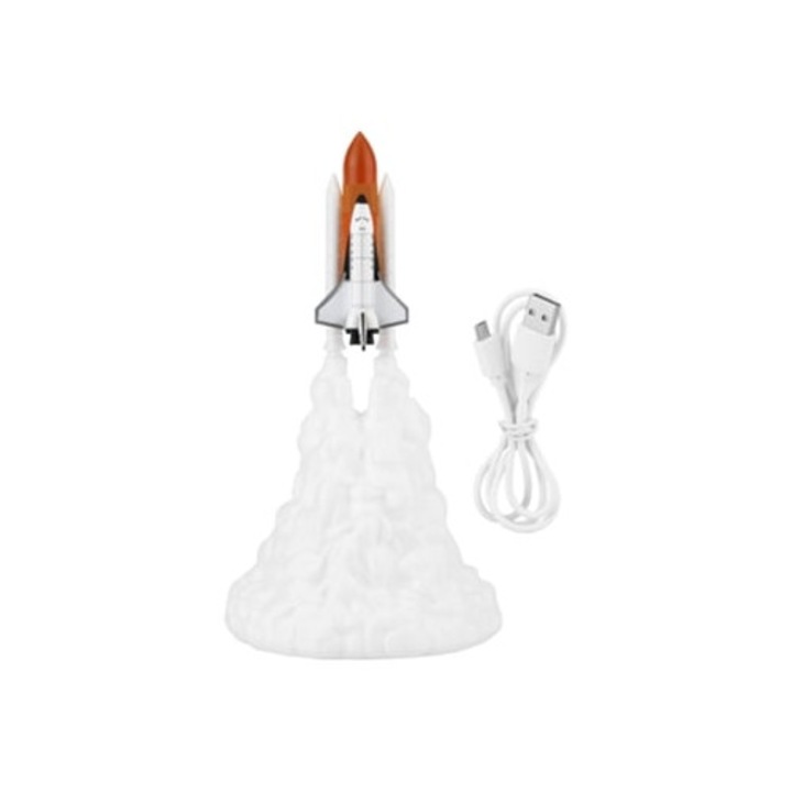 Lampa 3D, Model Naveta Spatiala USB LED, 110-220V