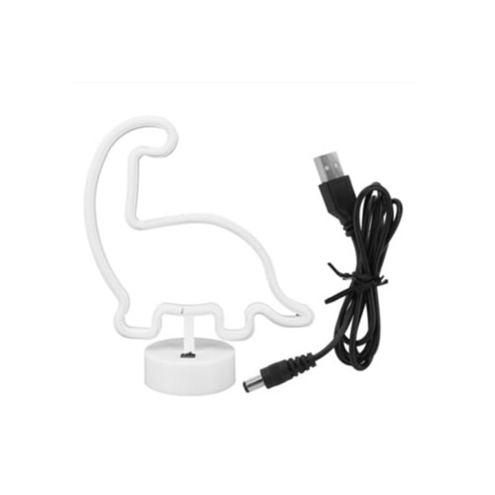 Veioza LED Neon cu Baza, Lumina Decorativa pentru Petreceri si Festivaluri, Verde