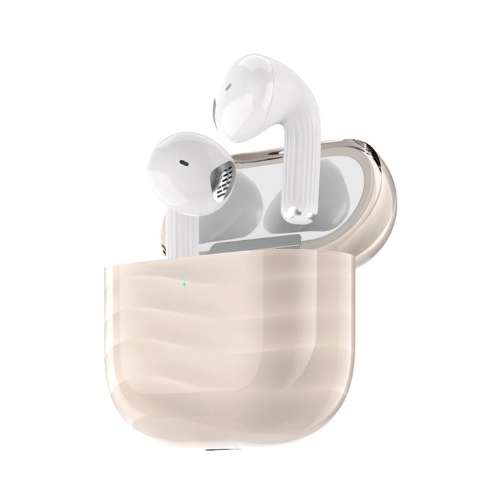 Casti wireless XO G41, HF TWS, beige