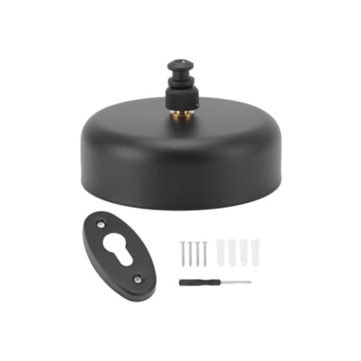 Sfoara retractabila din otel inoxidabil pentru baie si balcon, negru