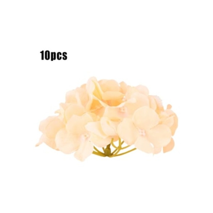 Set 10 bucati flori artificiale hortensii pentru decorare nunta, petrecere, multicolor