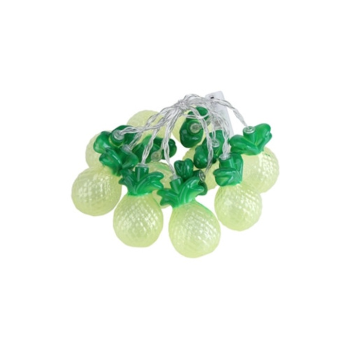 Instalatie forma ananas, lumina LED, alb cald