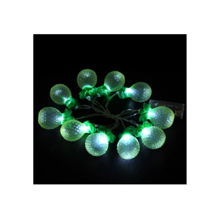 Instalatie LED in forma de ananas pentru a decora dormitoarele albe