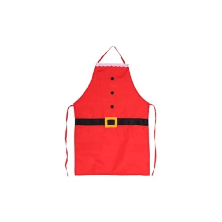 Konyhai és grillező kötények, gyerek konyhai kötény, piros, karácsonyi