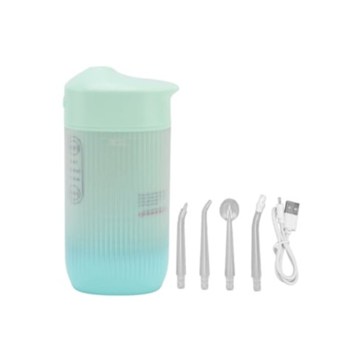 Hordozható elektromos szájzuhany, nagy nyomású, fogtisztító, fogkő eltávolító