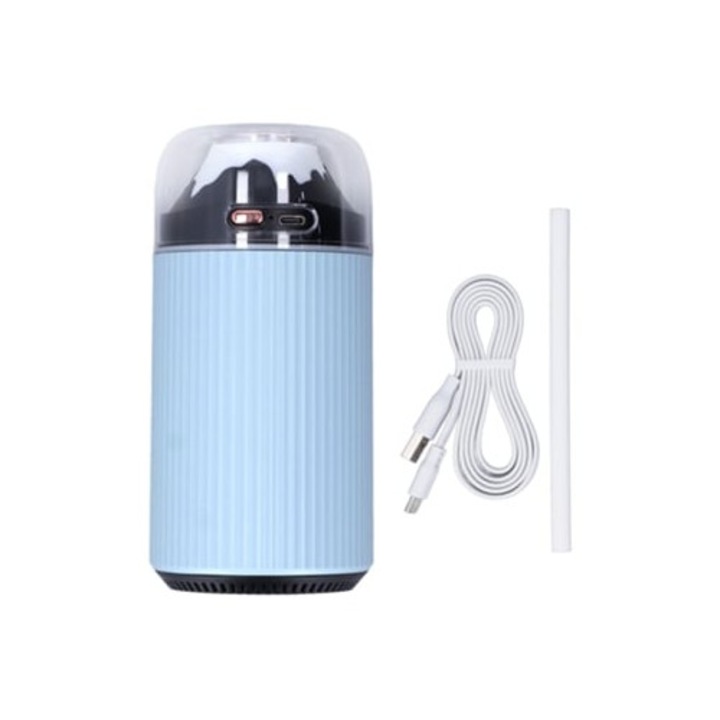 Mini párásító 300 ml, 2 az 1-ben éjszakai fénnyel, hordozható, USB, autóba és irodába, 5V