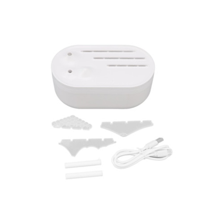 USB párásító Mountain Mist 530ml, nagy kapacitású, 2 fúvókás, éjszakai fény