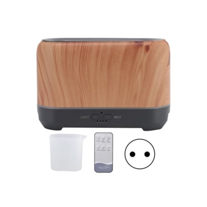 200 ml-es párásító aromadiffúzorral, LED lámpával, távirányítóval, 24V, 8W
