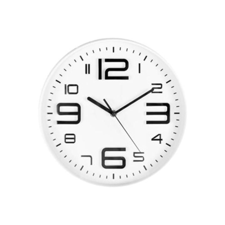 Modern, nagy, fehér dekoratív óra otthonra, irodába és hálószobába