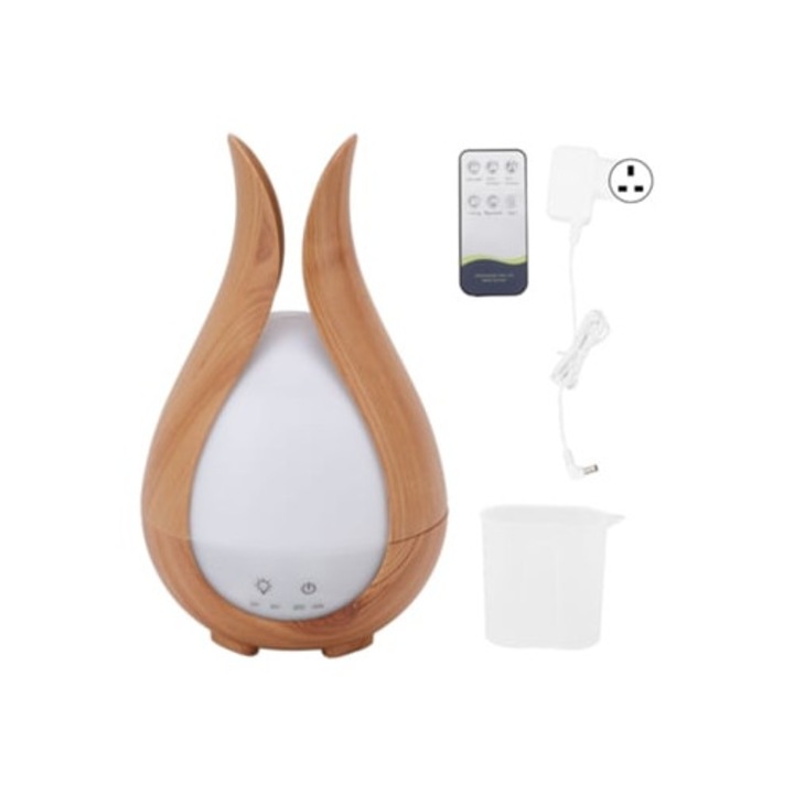 200 ml-es párásító színes LED aromaterápiás diffúzorral és távirányítóval