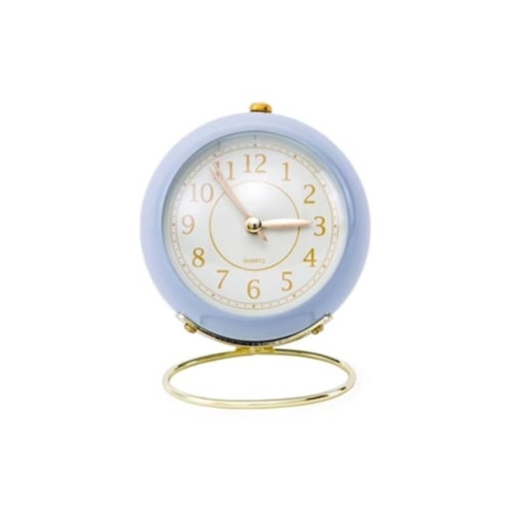Kerek dekoratív óra, kör alakú talppal, csendes, korrózióálló, éjszakai fénnyel, hálószobába és iskolába