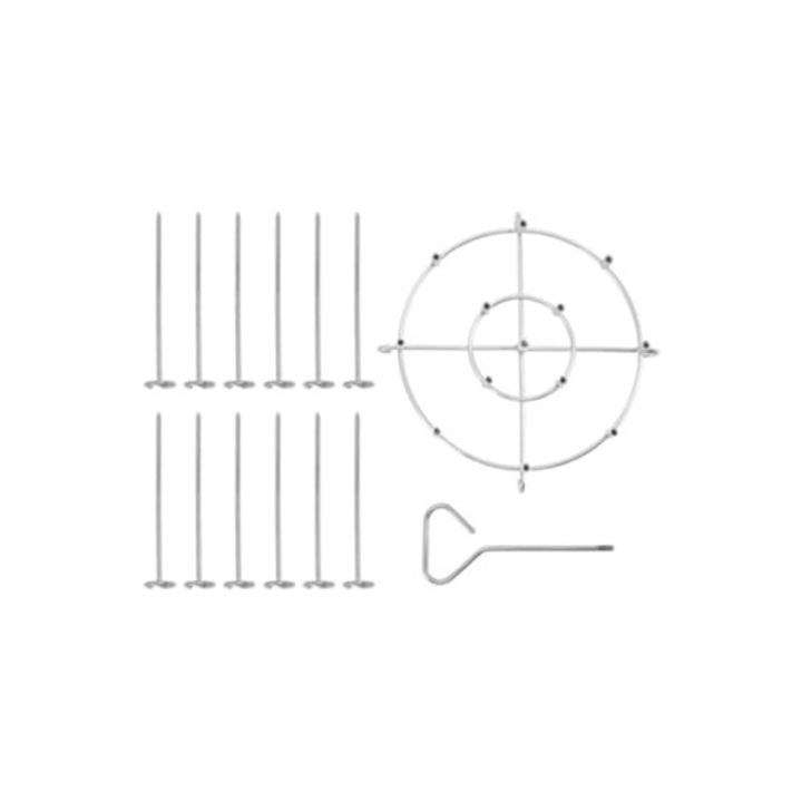 Suport vertical pentru frigarui din inox, 6 litri, accesorii pentru friteuza cu aer