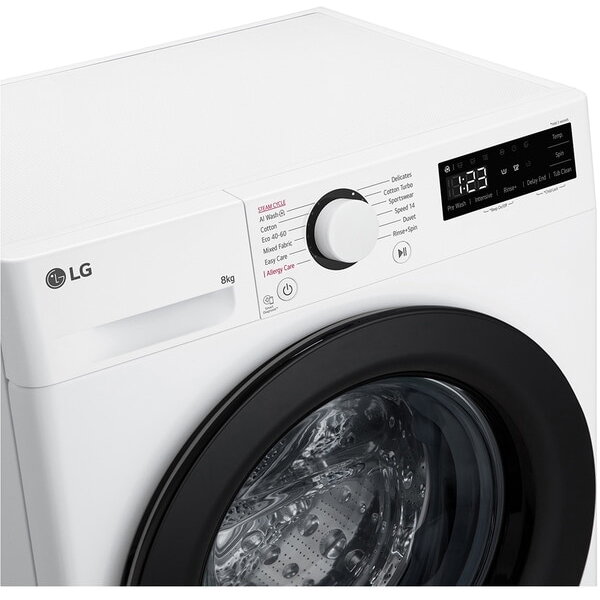 Masina de Spalat Rufe LG, 8kg, 1200rpm, alb