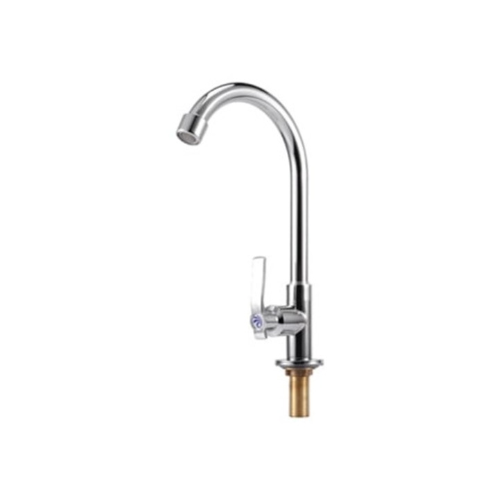 Санитарен смесител от цинкова сплав, G1/2", сребрист