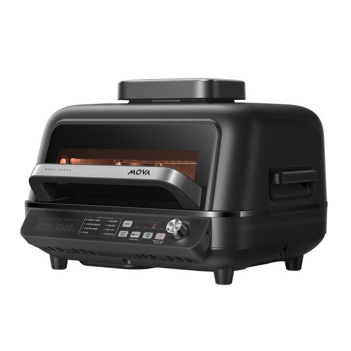 Gratar electric Mova IG20 Pro, 6.5l. 1750W, Negru