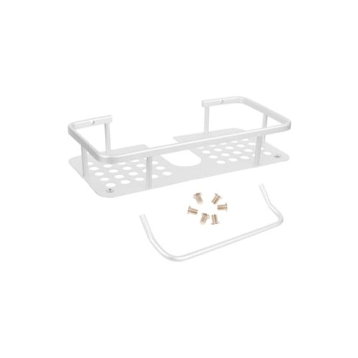 Suport de baie din aluminiu montat pe perete cu suport pentru prosoape