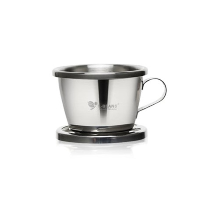 Cafetiera portabila din inox, pentru acasa, birou, cafea