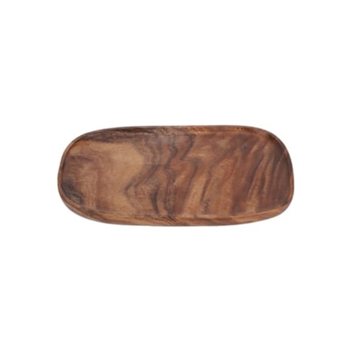 Tava de servire din lemn neregulata, organizator pentru gustari si fructe, accesorii birou, decor practic