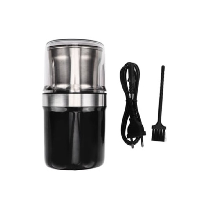 Elektromos kávédaráló 120g, átlátszó, inox, 60Hz, 220-240V