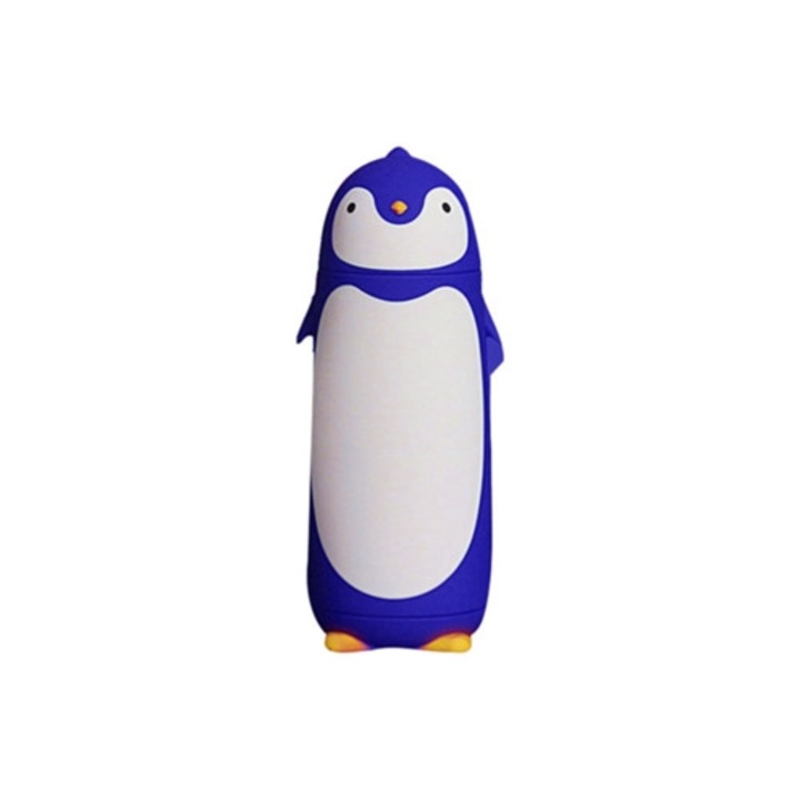 Termos 300ml, design Penguin, portabil pentru exterior
