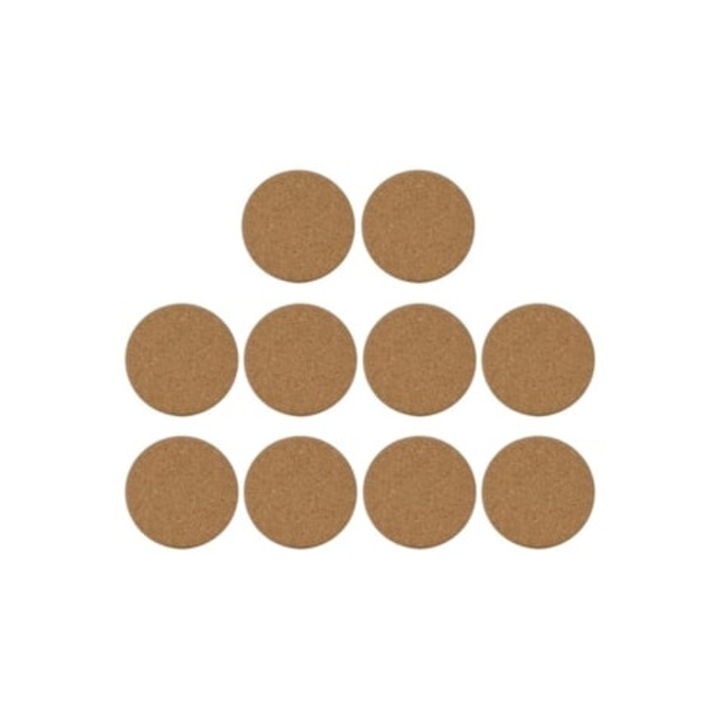 10 darab kerek parafa poháralátét otthonra, étterembe és irodába