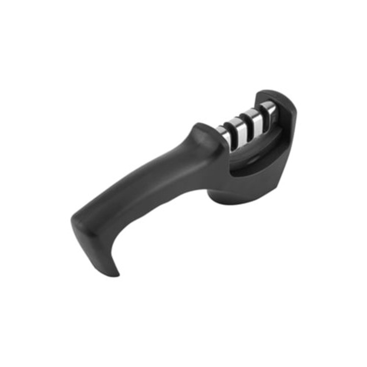 Késélező, 3 fokozatú, kézi, konyhai késekhez