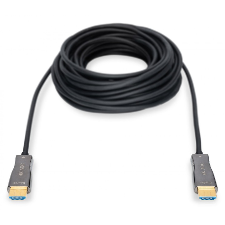 Cablu Hdmi-Hdmi tata Assman AK-330125-150-S UHD 4K 15 m, negru