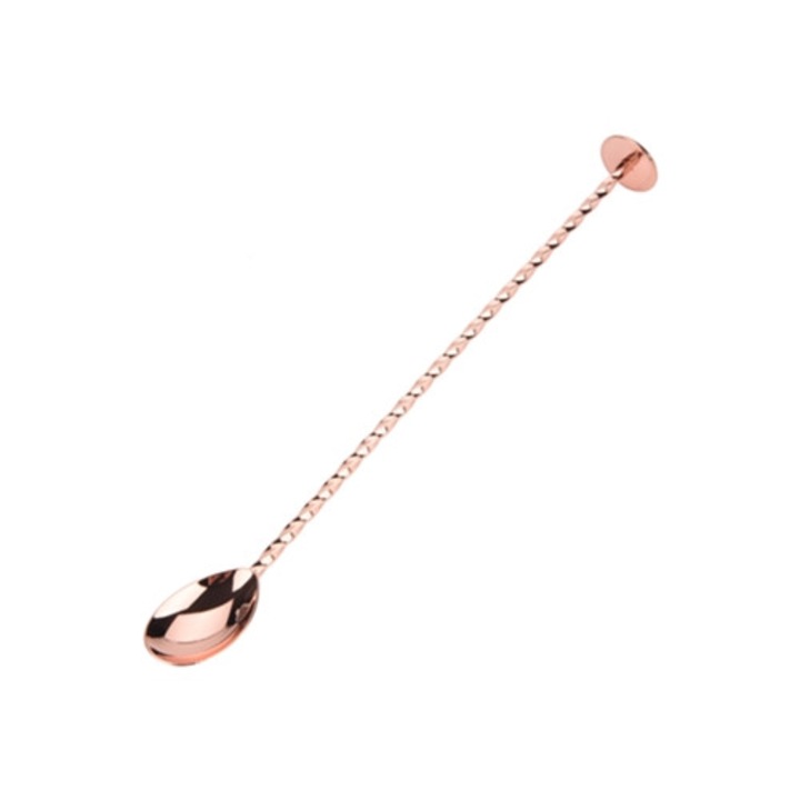 Hosszú nyelű rozsdamentes acél kanál koktélokhoz, kávéhoz és italokhoz