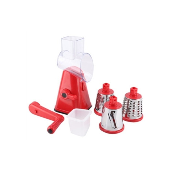 Feliator manual multifunctional pentru fructe si legume cu razatoare rotunde, unelte de bucatarie