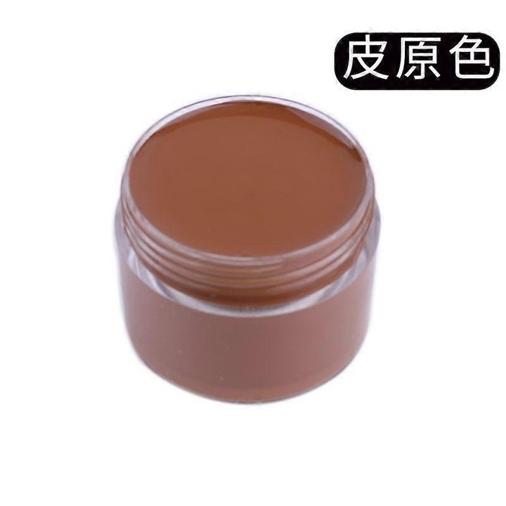 Crema reparatoare si colorant pentru piele, restaurare si acoperire zgarieturi, maro, 100ml