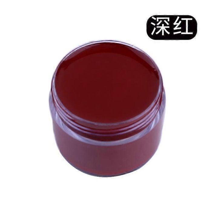 Crema pentru reparare si colorare piele, rosu inchis, 100ml